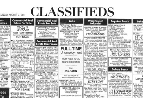 classified ads are a great source of quality